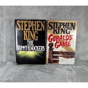 Stephen King Hardcover Book LOT Of 2 Geralds Game And Tommyknockers Both 1st Ed